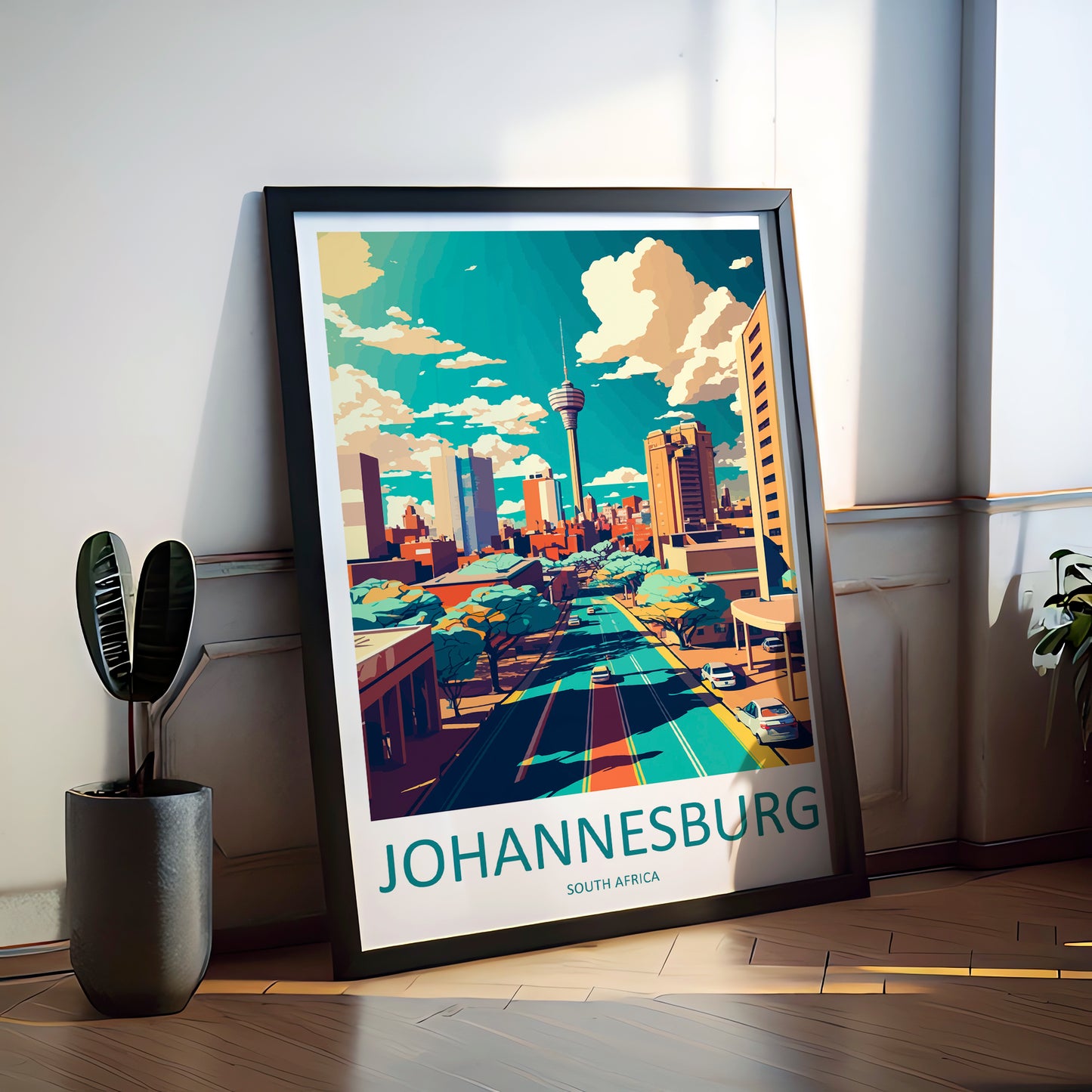 Johannesburg South Africa Travel Poster