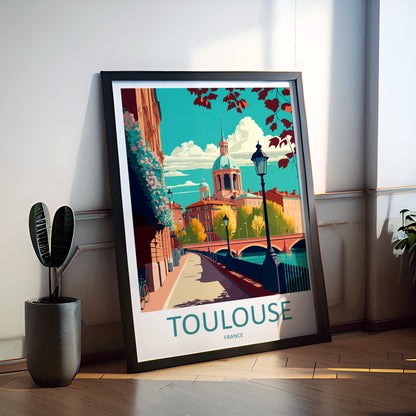 Toulouse France Travel Poster