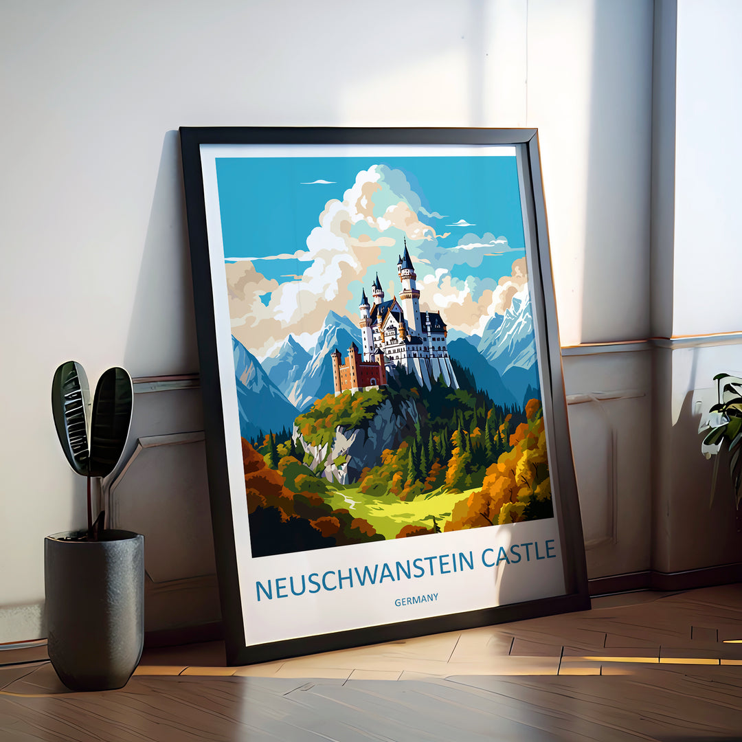 Neuschwanstein Castle Germany Travel Poster
