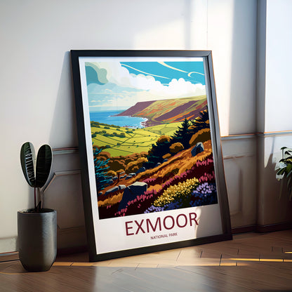 Exmoor England Travel Poster