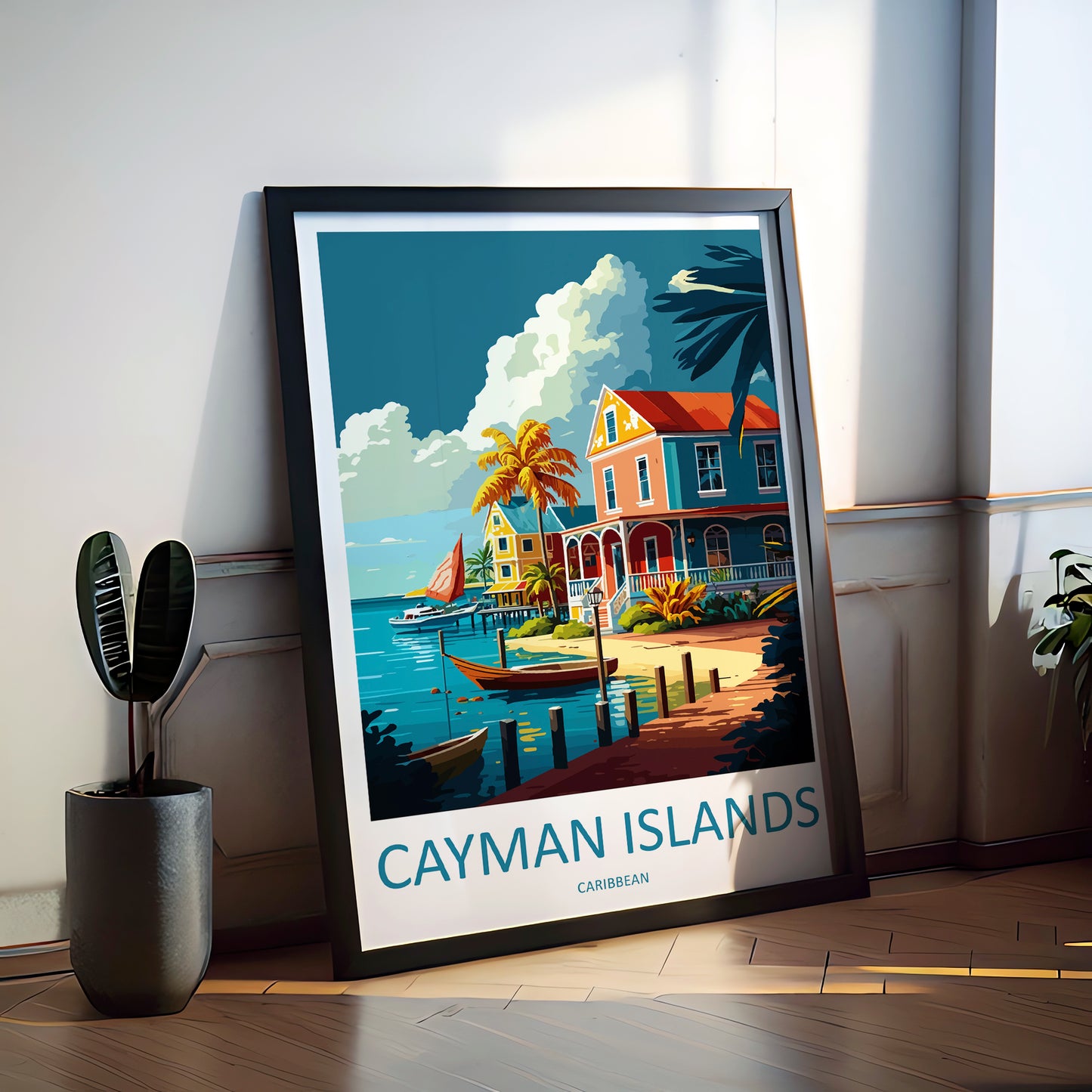 Cayman Islands Caribbean Travel Poster