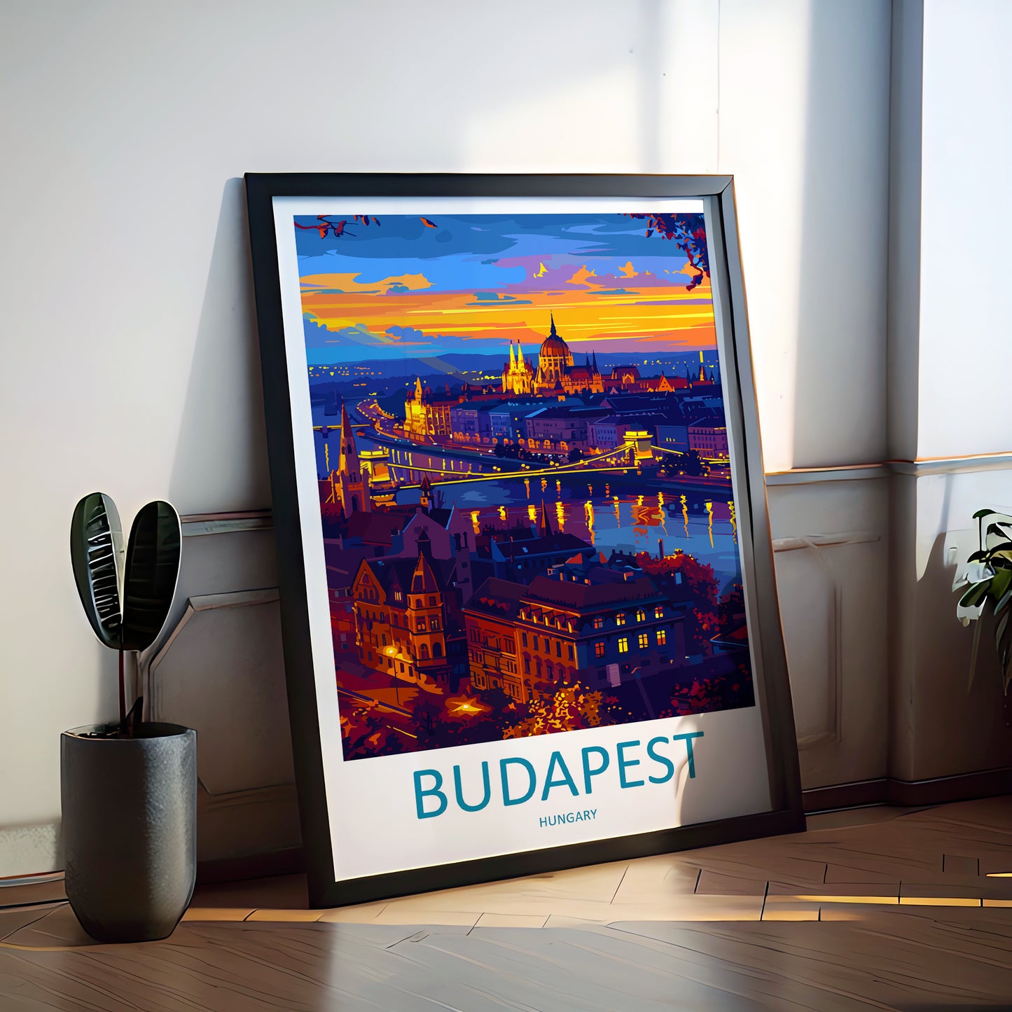 Budapest Hungary Travel Poster