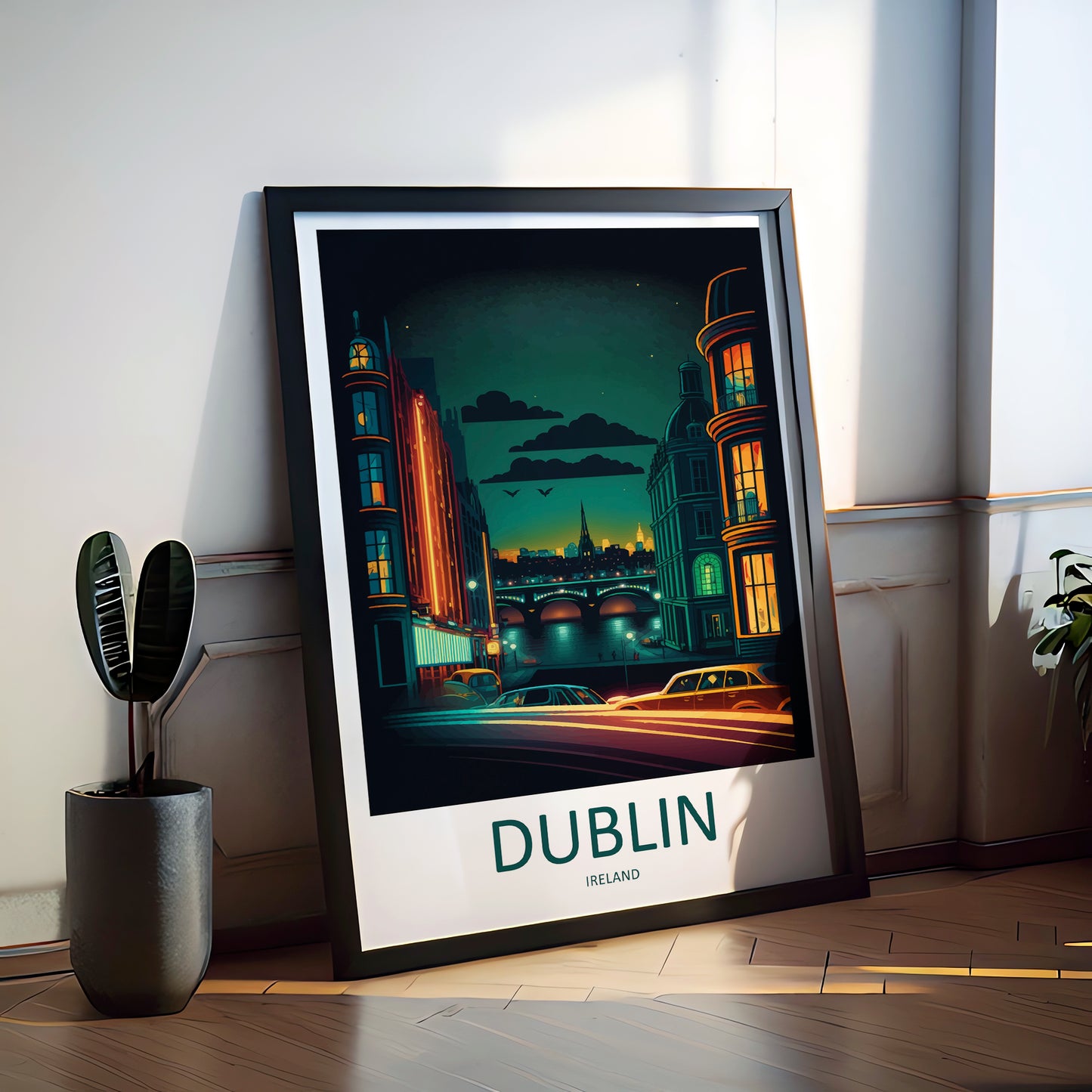 Dublin Ireland Travel Poster