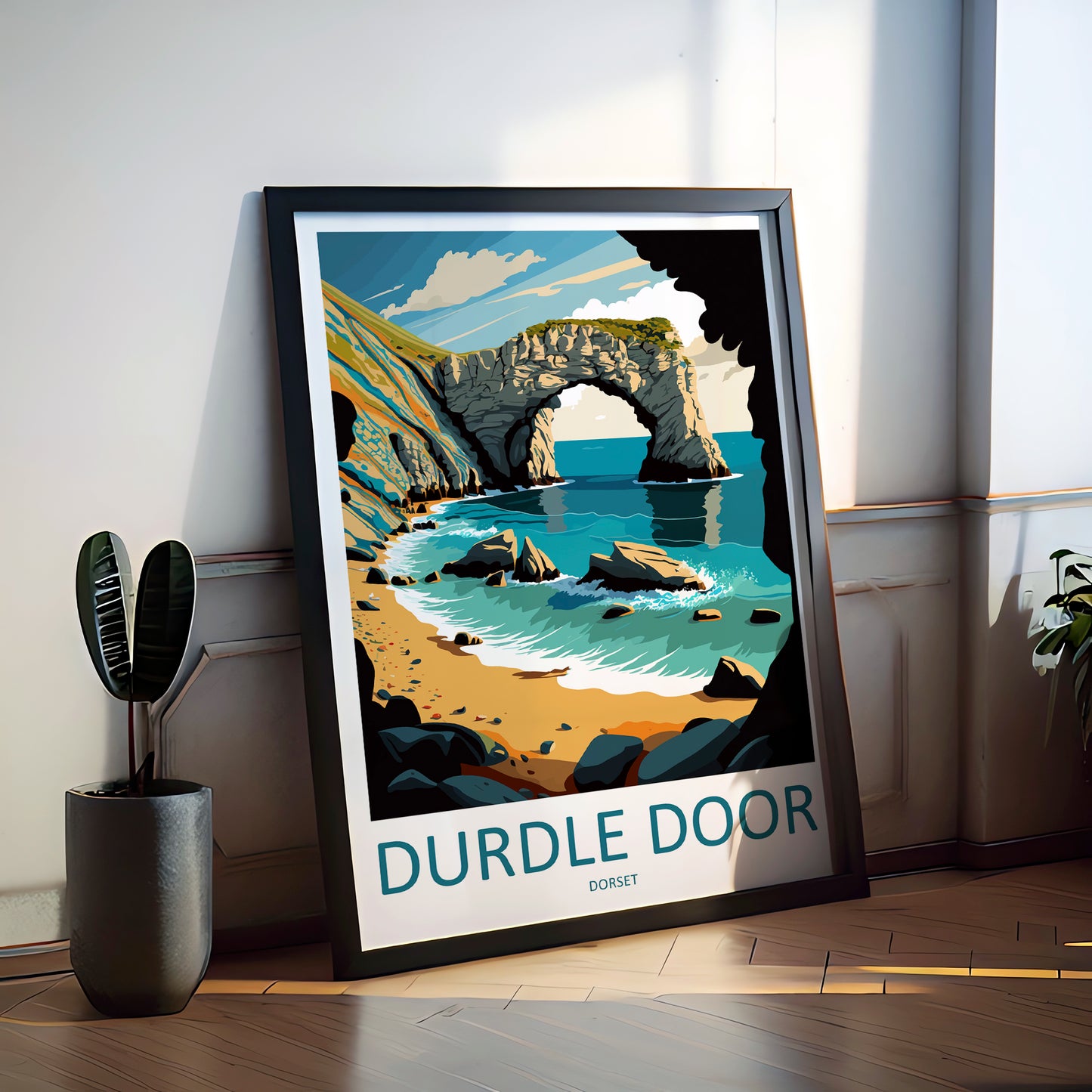 Durdle Door England Travel Poster