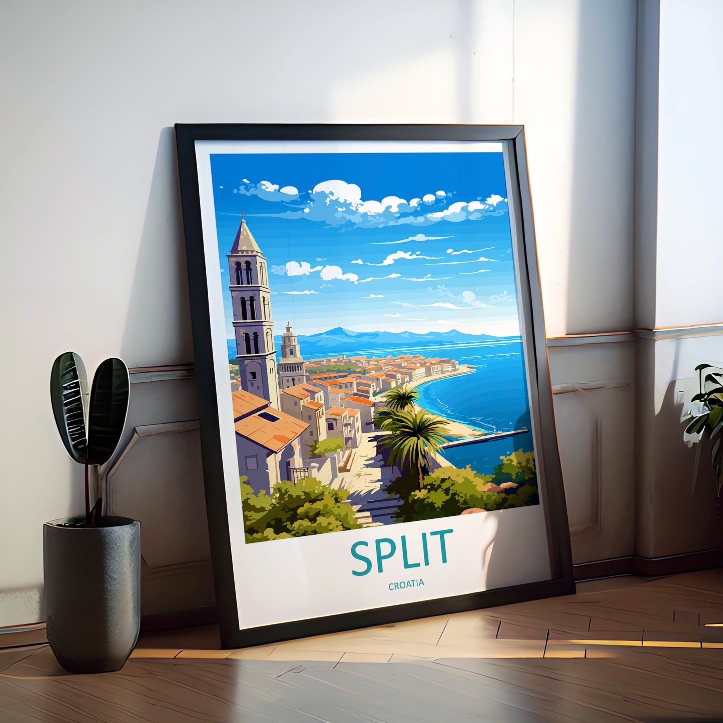 Split Croatia Travel Poster