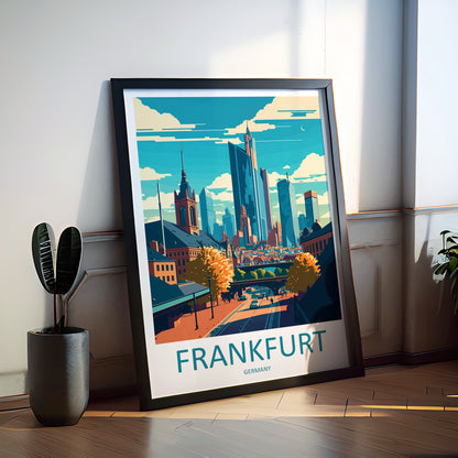 Frankfurt Germany Travel Poster