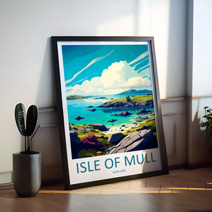 Isle Of Mull Scotland Travel Poster