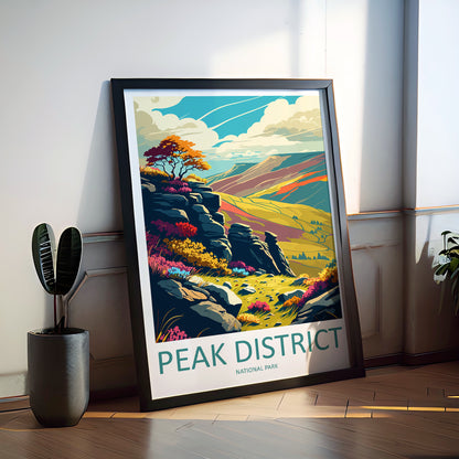 Peak District National Park Travel Poster