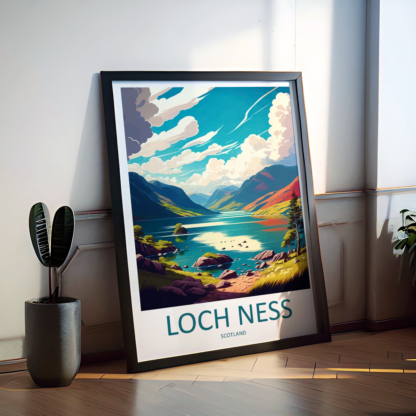 Loch Ness Scotland Travel Poster