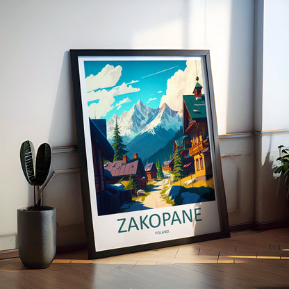 Zakopane Poland Travel Poster