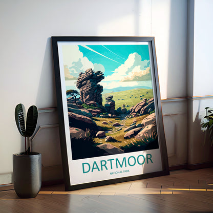 Dartmoor England Travel Poster