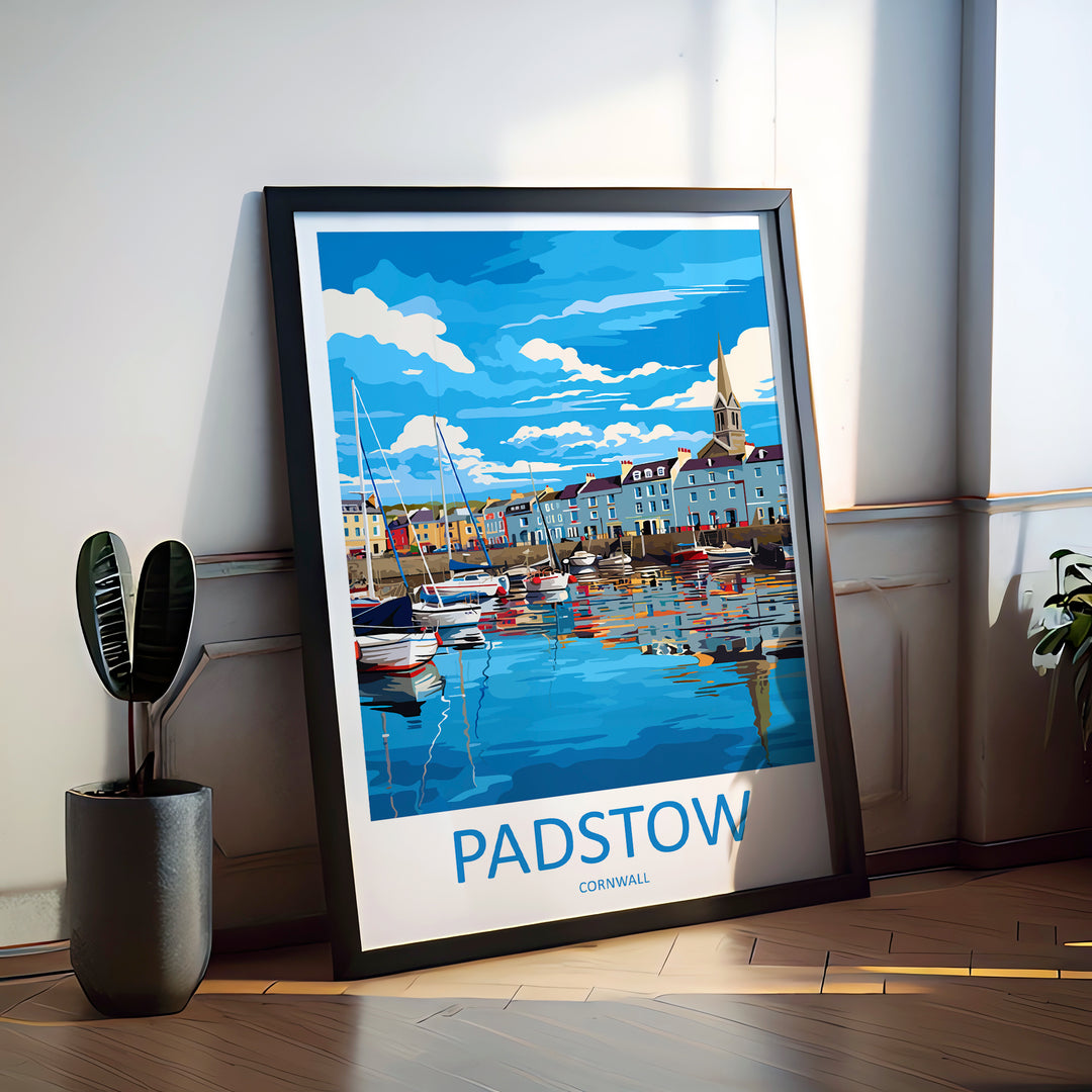 Padstow England Travel Poster