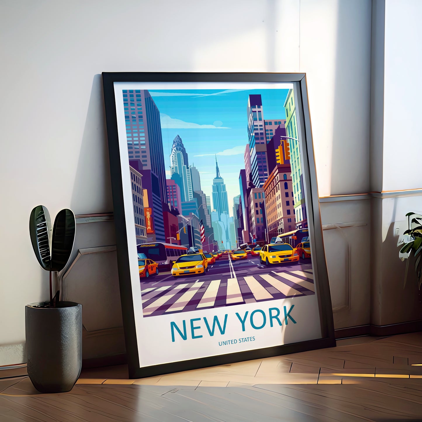 New York City United States Travel Poster