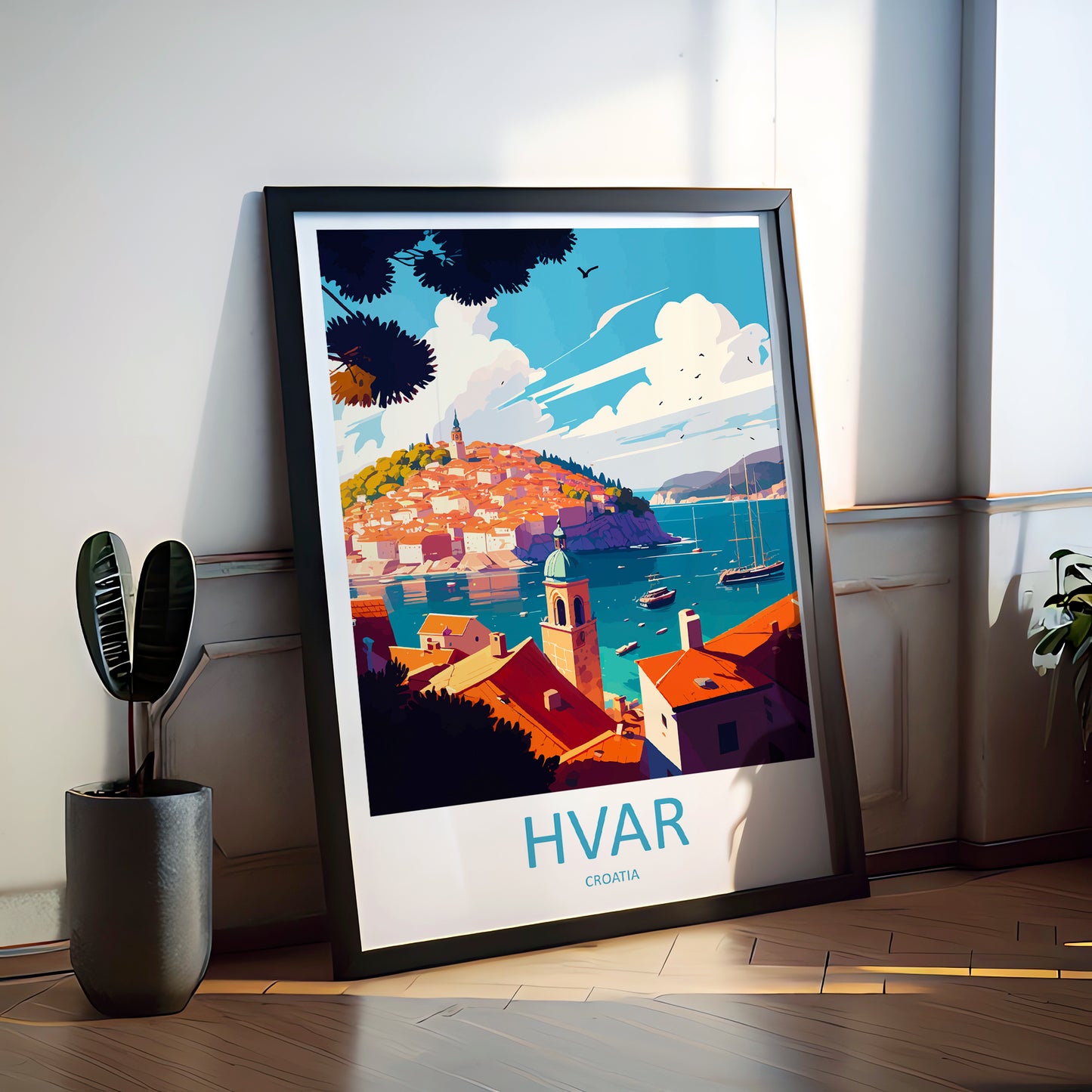 Hvar Croatia Travel Poster