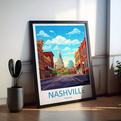 Nashville USA Travel Poster