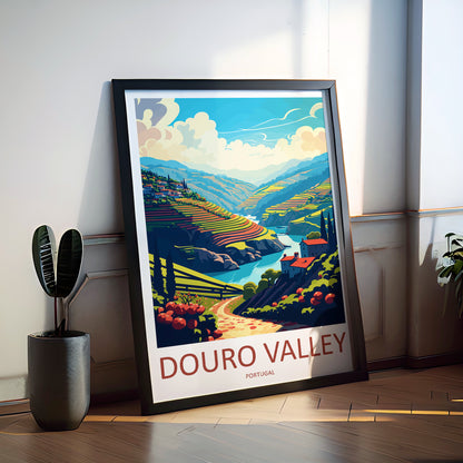 Douro Valley Portugal Travel Poster