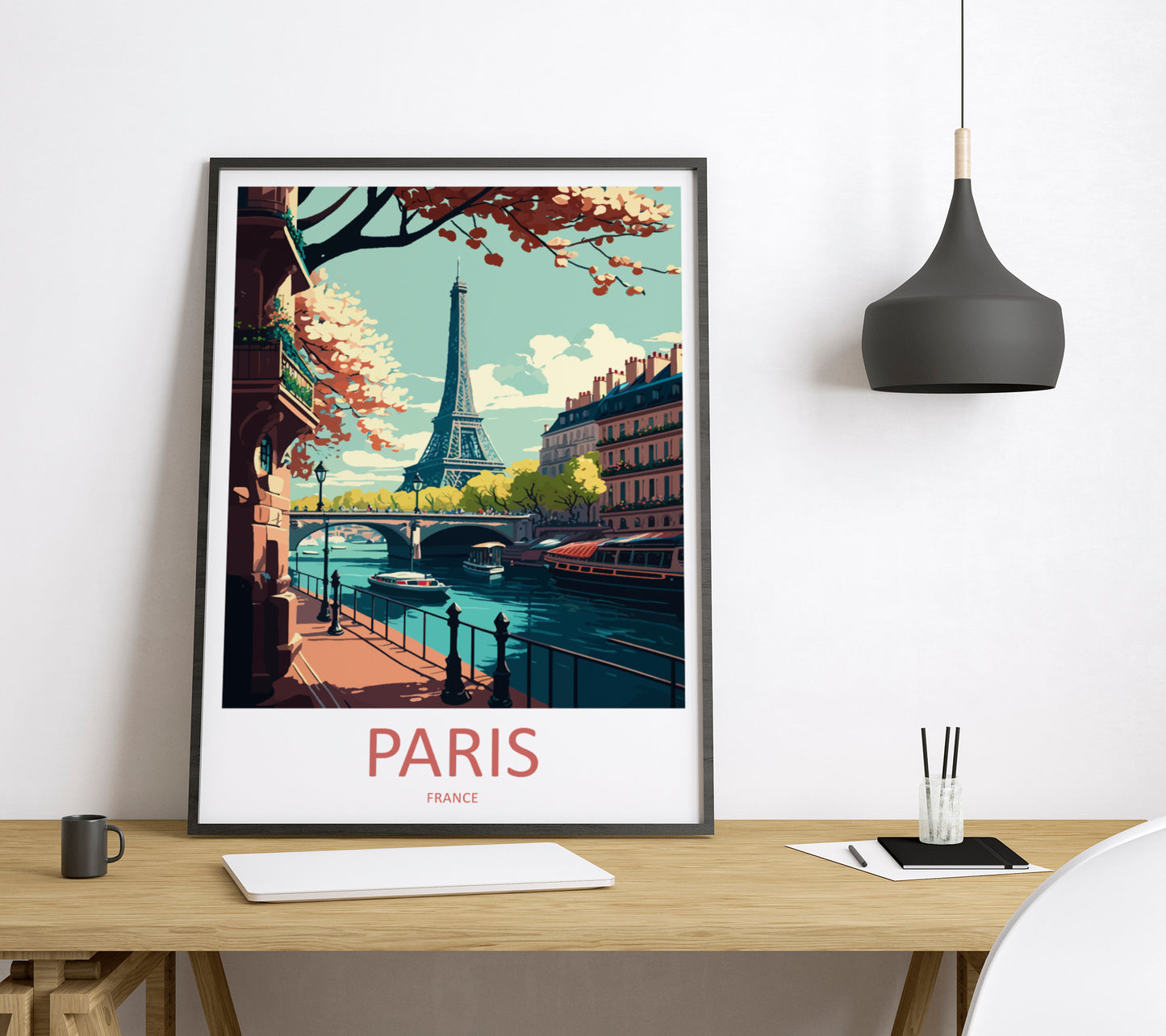 Paris France Travel Poster