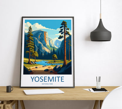 Yosemite National Park USA Travel Poster