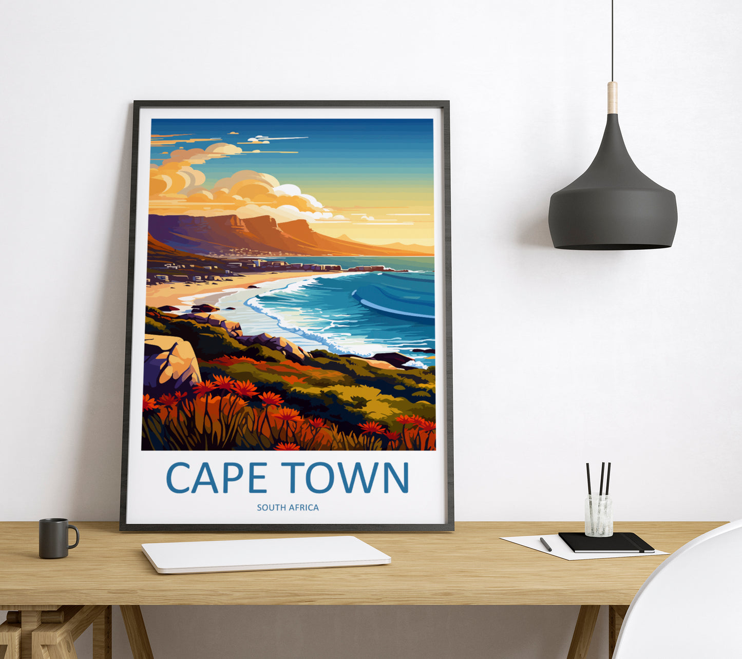 Cape Town South Africa Travel Poster