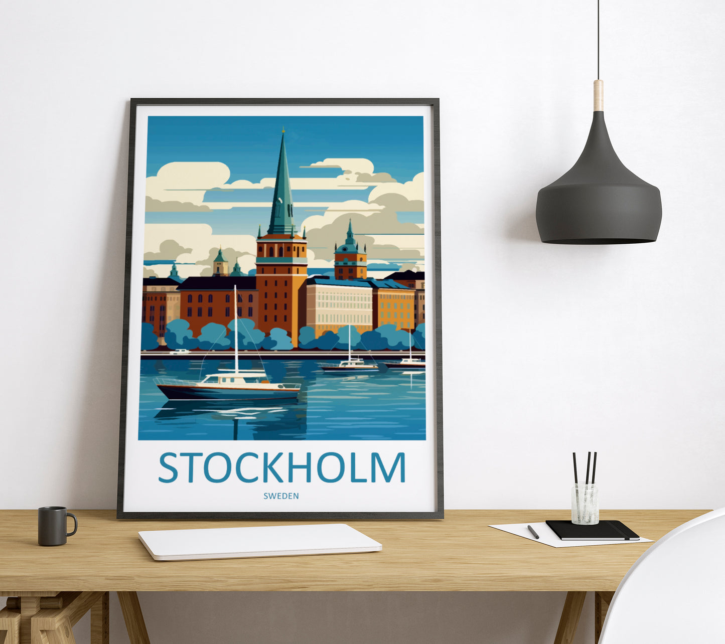 Stockholm Sweden Travel Poster