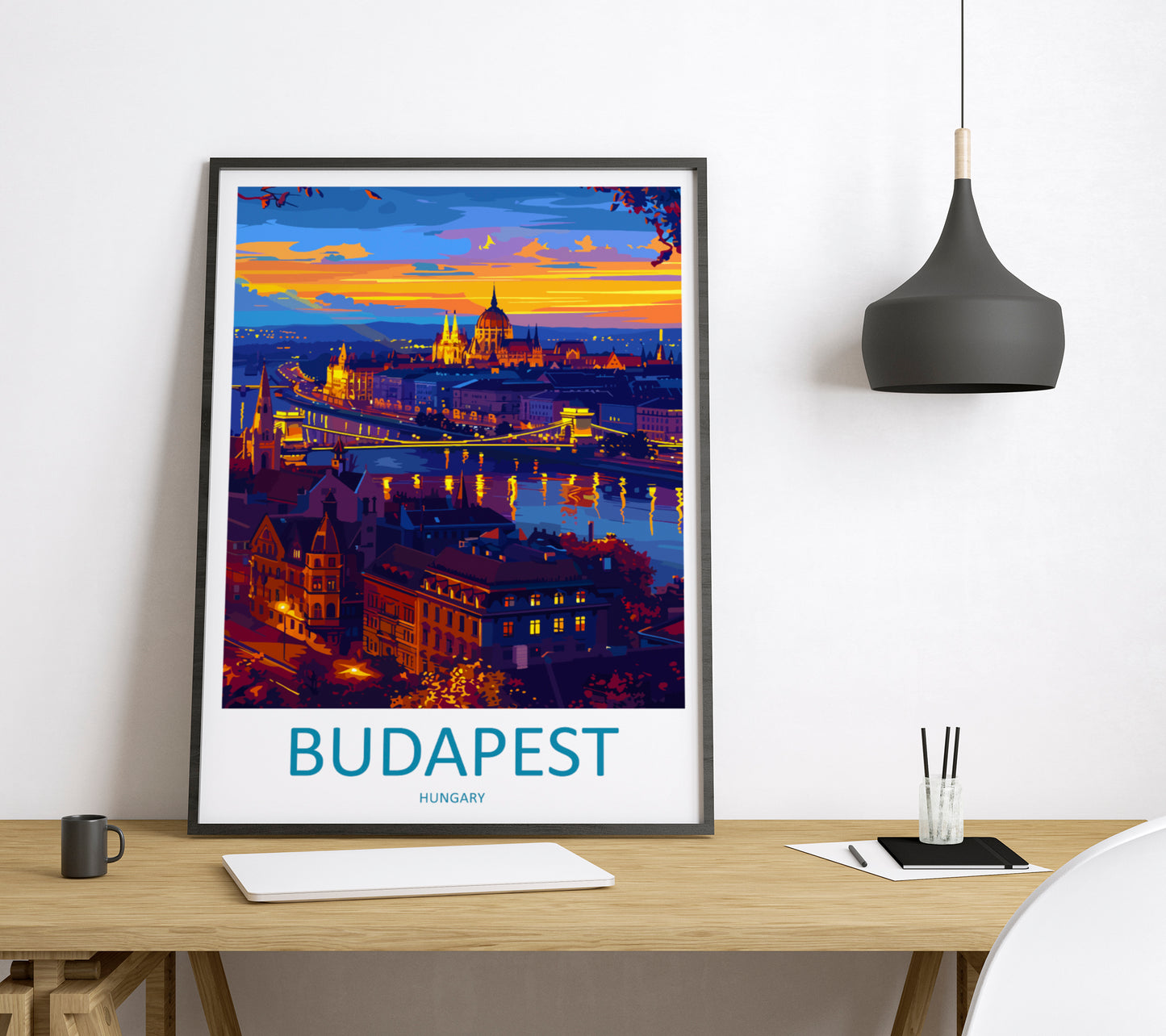 Budapest Hungary Travel Poster