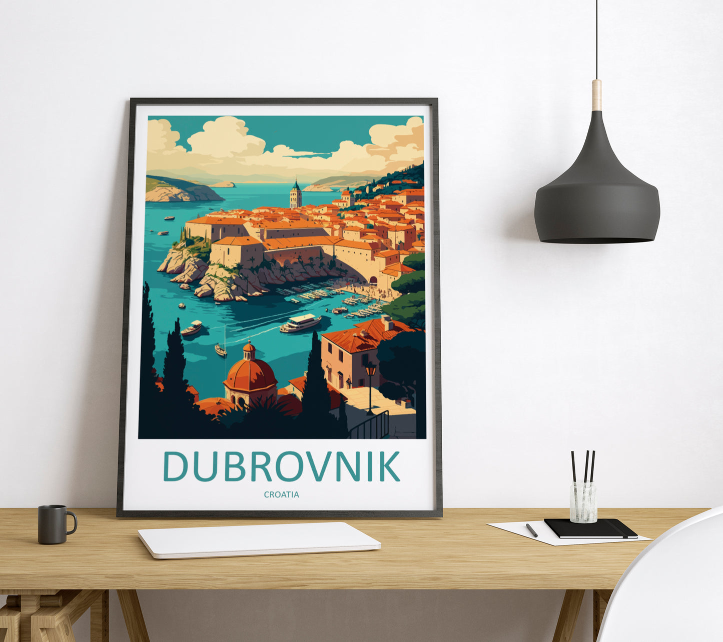 Dubrovnik Croatia Travel Poster