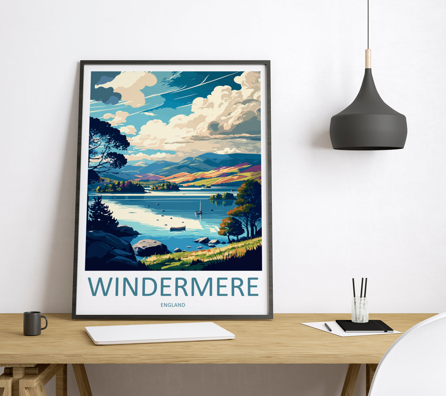 Windermere England Travel Poster