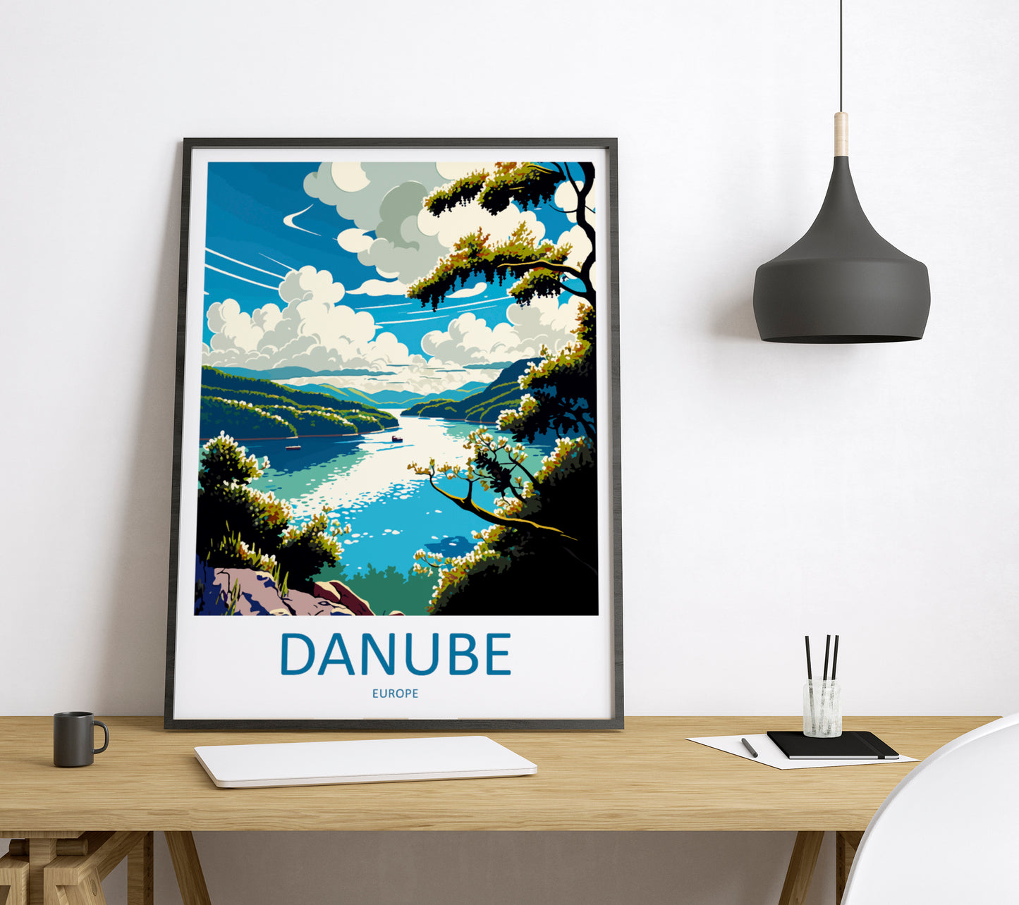 Danube River Travel Poster