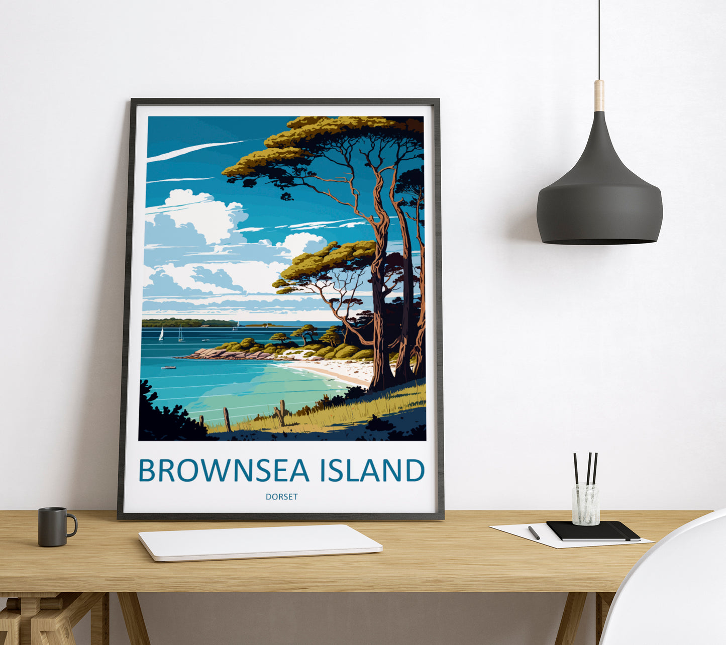 Brownsea Island England Travel Poster