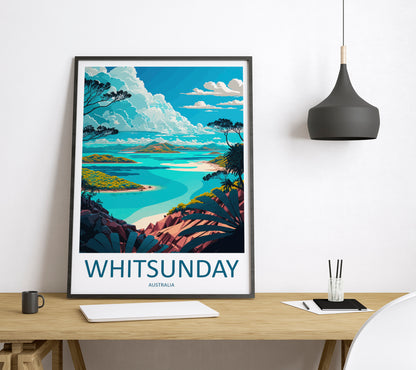 Whitsunday Australia Travel Poster