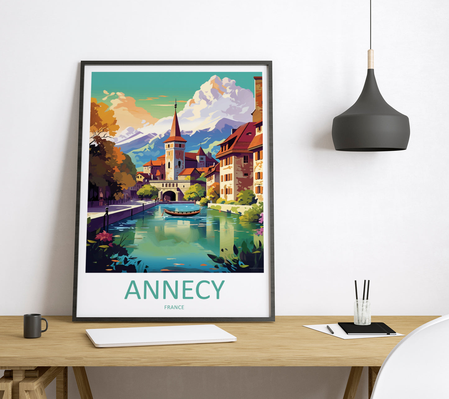 Annecy France Travel Poster