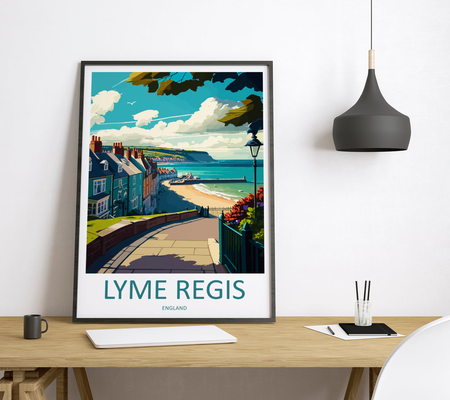 Lyme Regis England Travel Poster