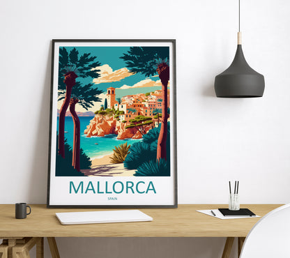 Mallorca Spain Travel Poster