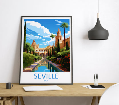 Seville Spain Travel Poster