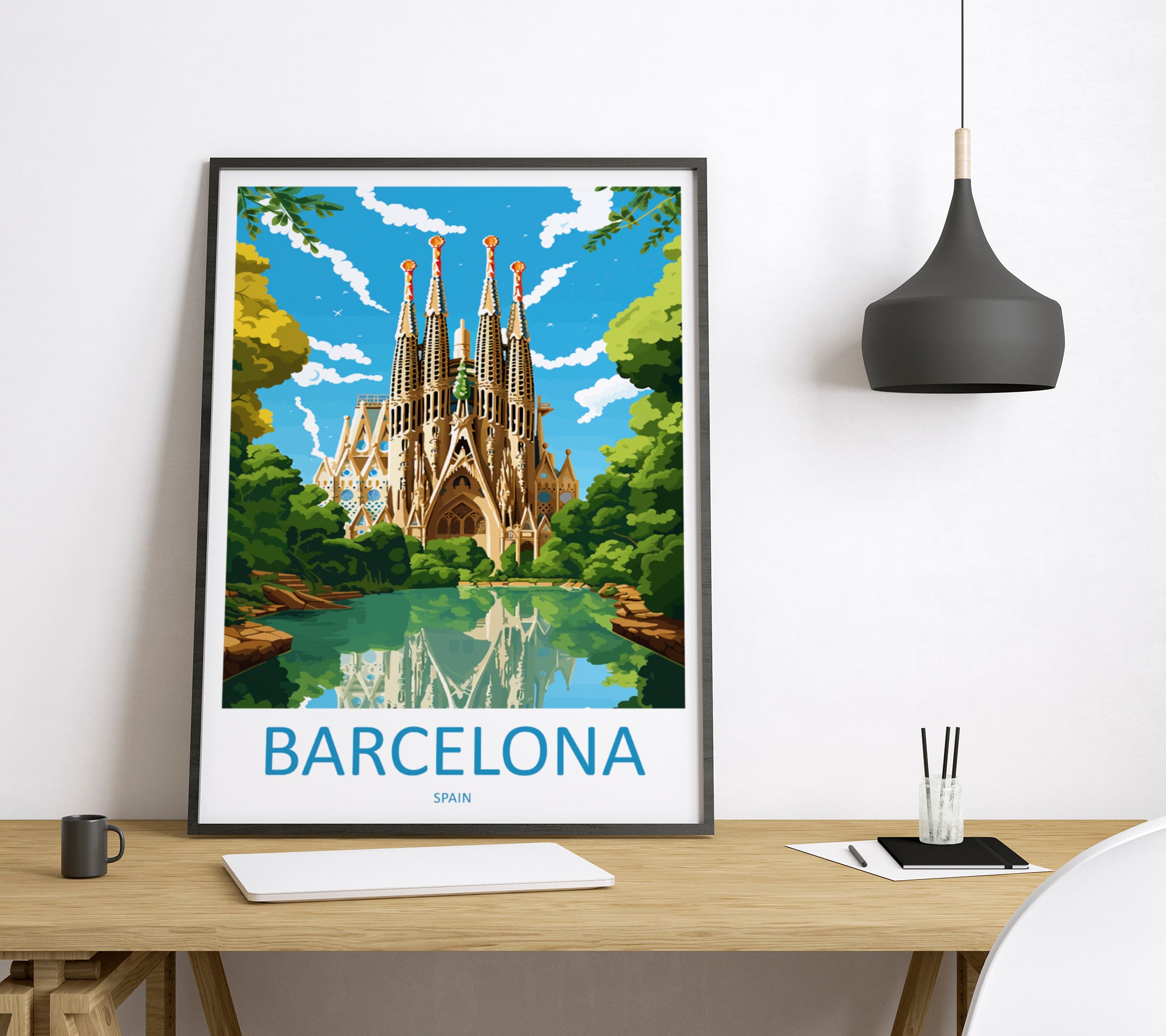 Barcelona Spain Travel Poster