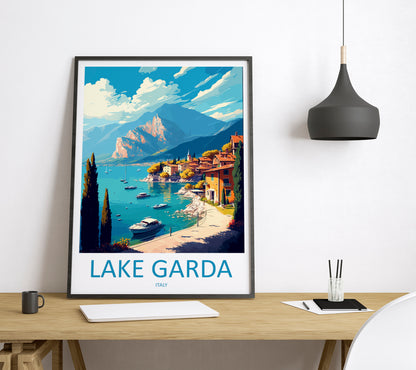 Lake Garda Travel Poster