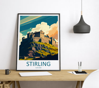 Stirling Scotland Travel Poster