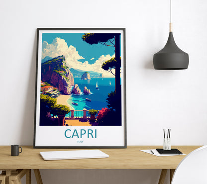 Capri Italy Travel Poster