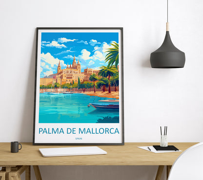 Palma De Mallorca Spain Travel Poster