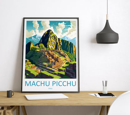 Machu Pichu Peru Travel Poster