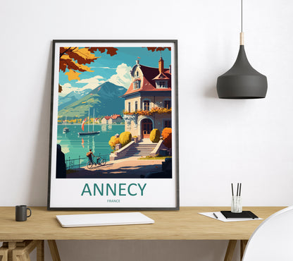 Annecy France Travel Poster