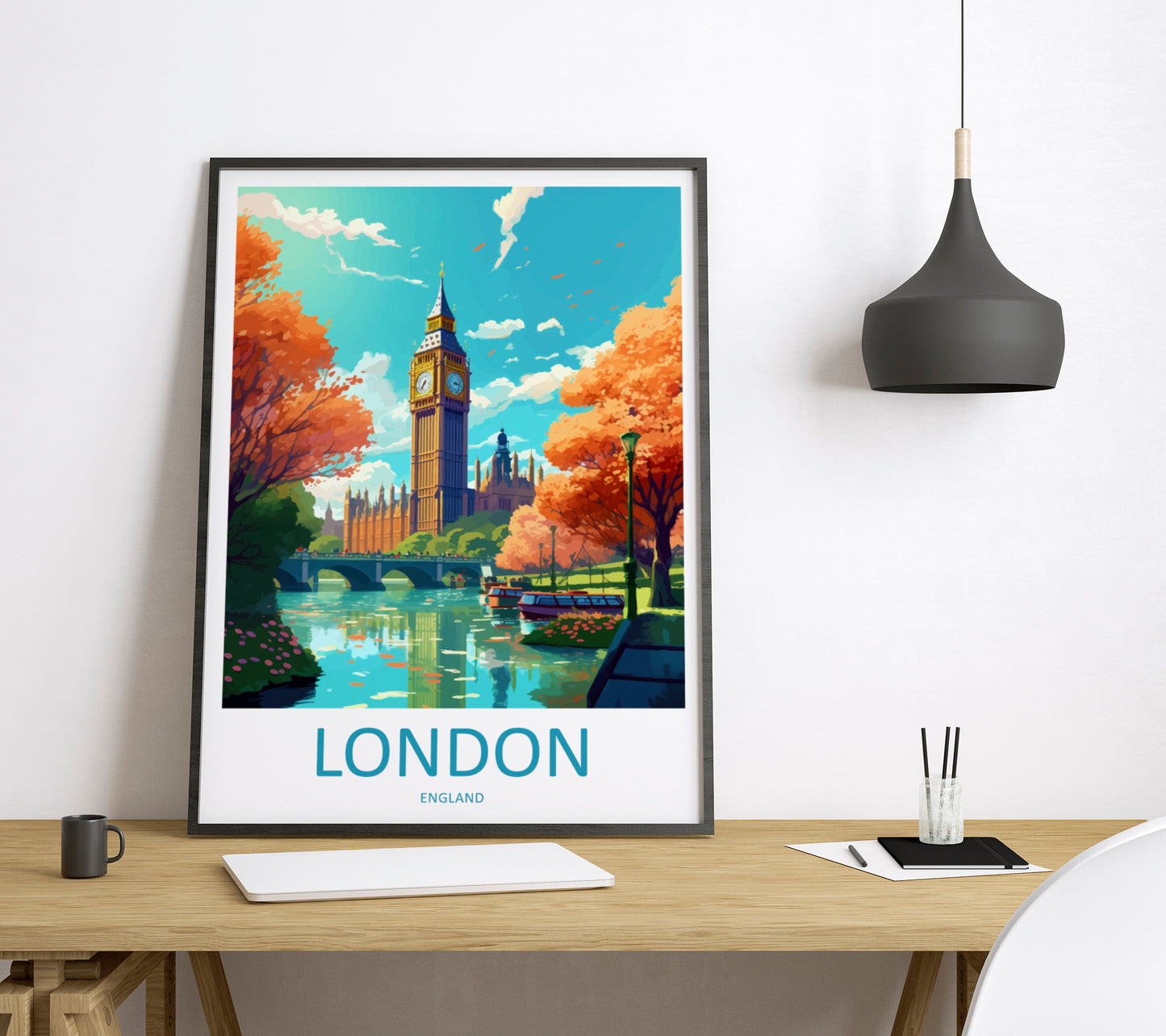 London City England Travel Poster