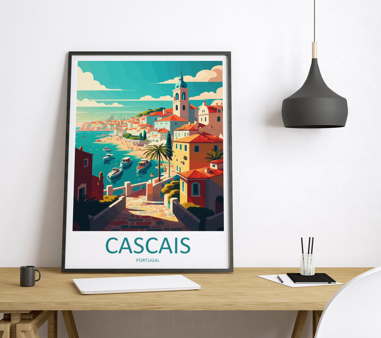 Cascais Portugal Travel Poster