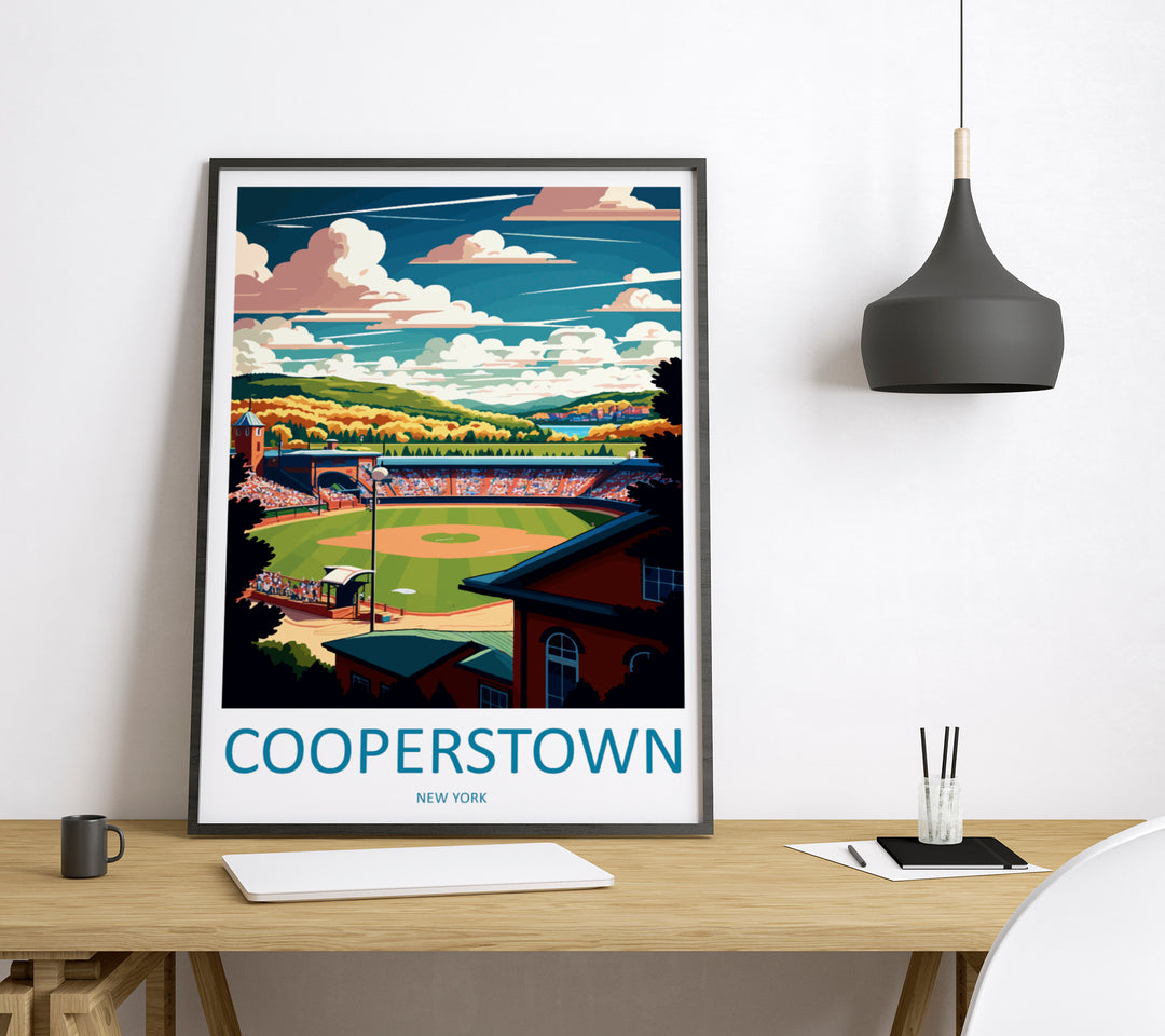 Cooperstown USA Travel Poster