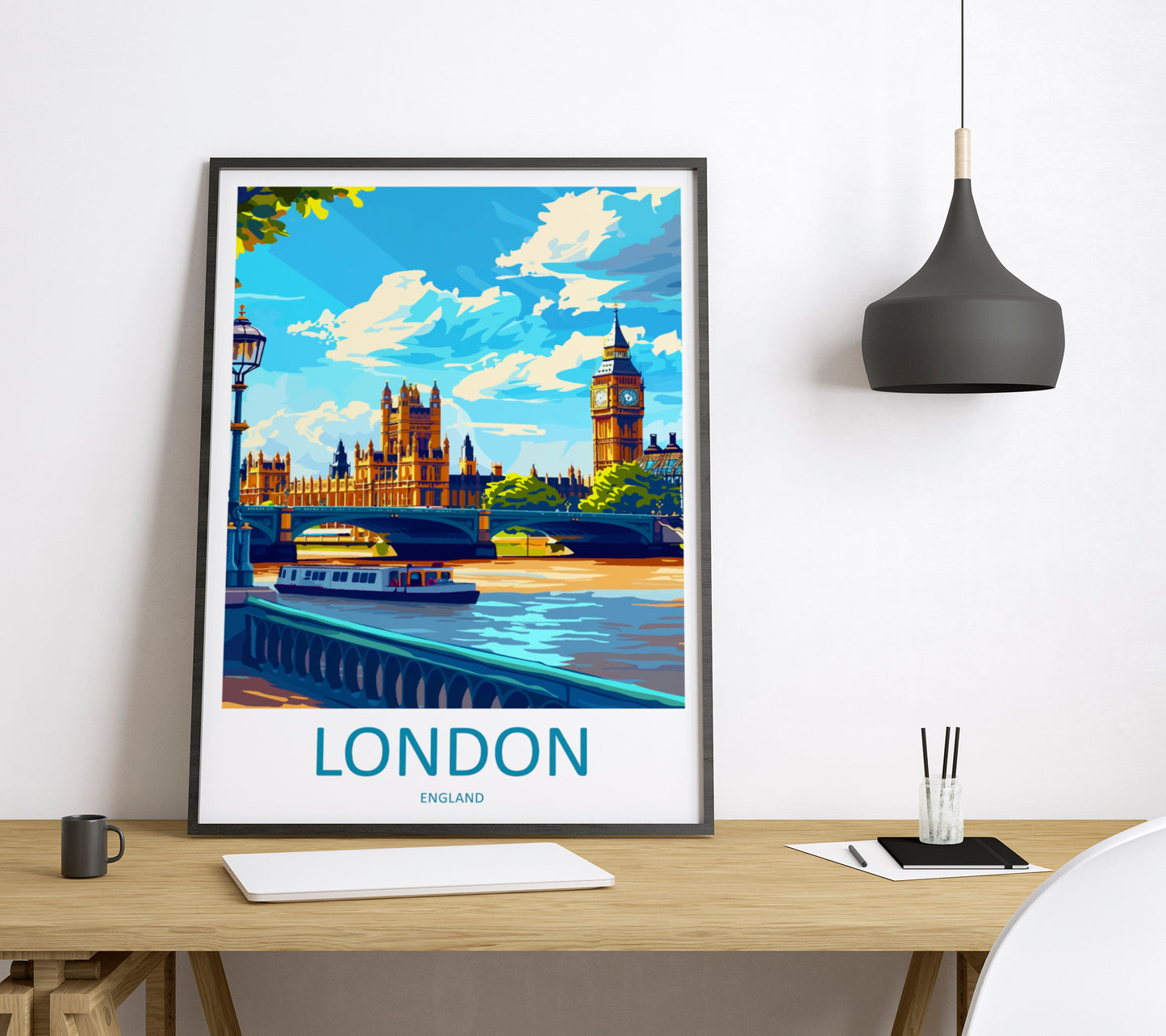 London City England Travel Poster