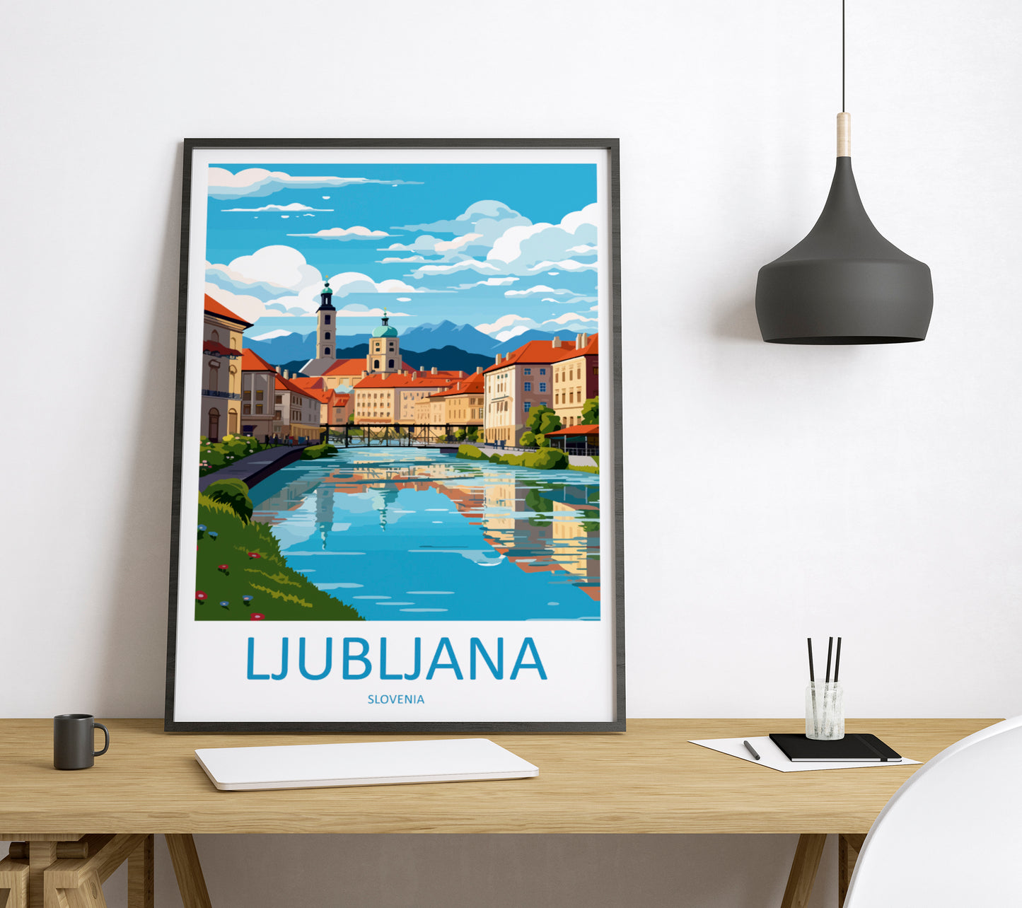 Ljubljana Slovenia Travel Poster