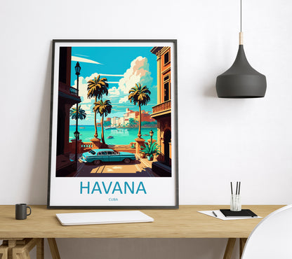 Havana Caribbean Travel Poster