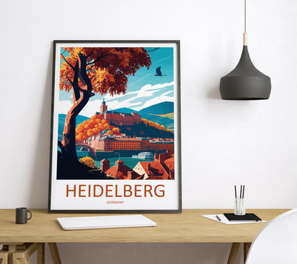 Heidelberg Germany Travel Poster