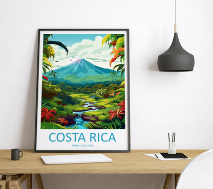 Costa Rica Pacific Ocean Travel Poster