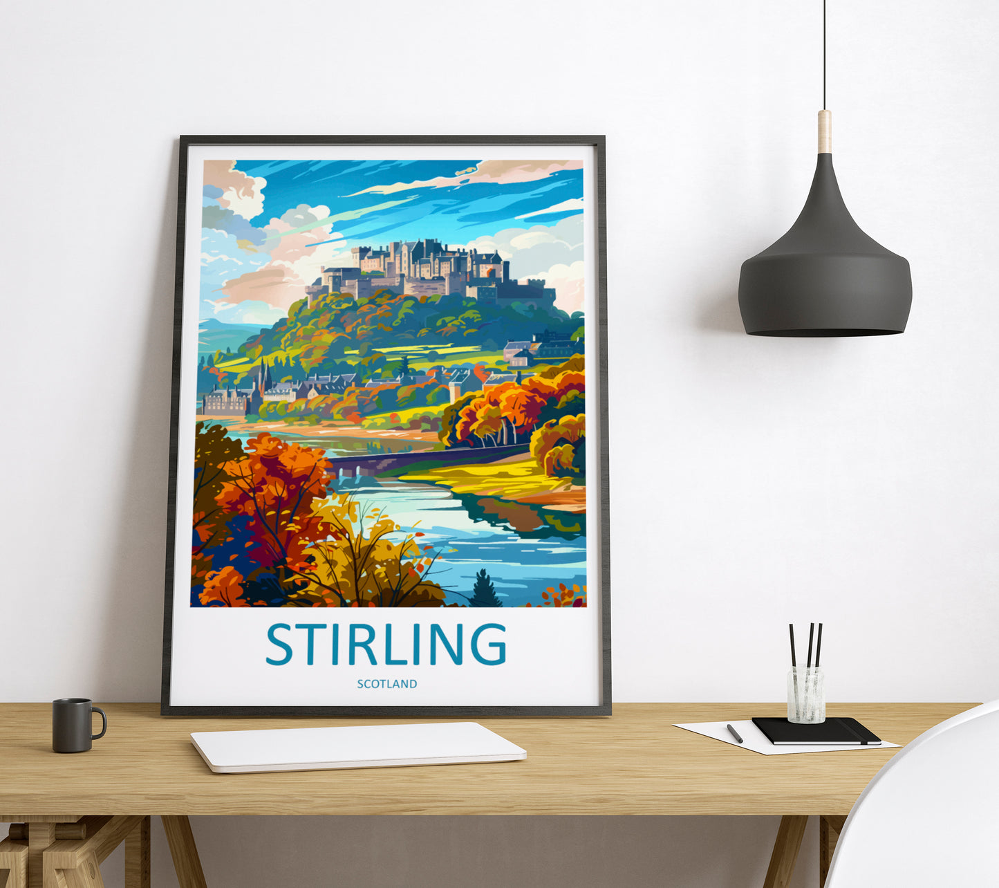 Stirling Scotland Travel Poster